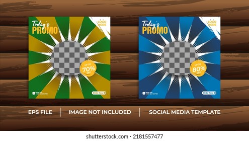 Burger Promo Social Media Post Template