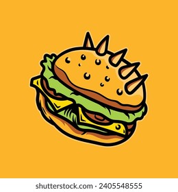 Ilustración del vector con el logotipo del maletero