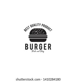 Burger restaurant logo inspiration vector template