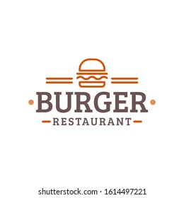 Burger Restaurant Logo Sign Vector