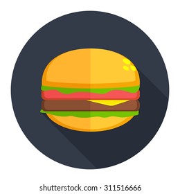 burger sandwich icon - Shutterstock ID 311516666