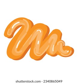 Burger sauce icon cartoon vector. Cheese bun. Meat food