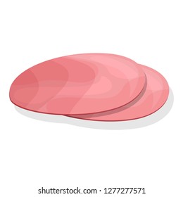 Burger sausage icon. Cartoon of burger sausage vector icon for web design isolated on white background