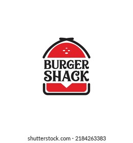 Burger Shack, Food logo design, Logo design presentation, Food logo design inspiration