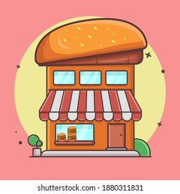 ilustración de diseño vectorial de la tienda de hamburguesas.
con buena calidad, se puede usar como un icono, y otros.