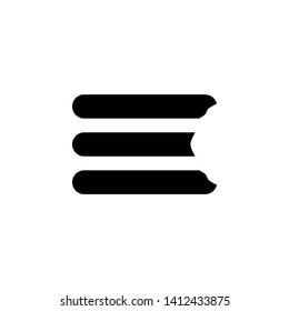 Burger sign icon in flat style. Hamburger vector illustration on white isolated background. Cheeseburger business concept. - Vector