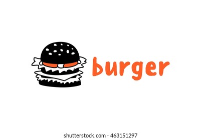 burger simple graphical logotype