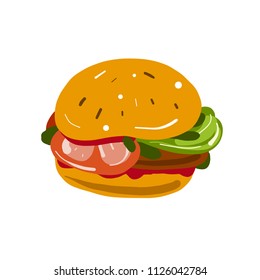 Burger simple illustration