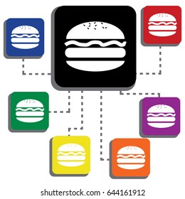 Burger Single Icon