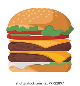 Burger Sizes from Classic to Extra Large Art