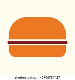 Burger inteligente vetor da moda provável design surpreendente útil ilustração fundo colorido.eps