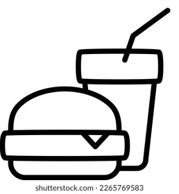 Burger ,snack icon fully editable vector icon

