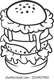 burger is some eat for snack