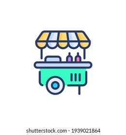 Burger Stall icon in vector. Logotype