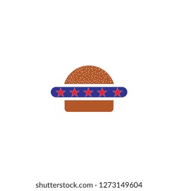  Burger with star  logo design