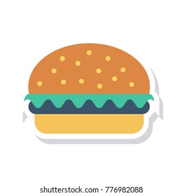 burger sticker icon