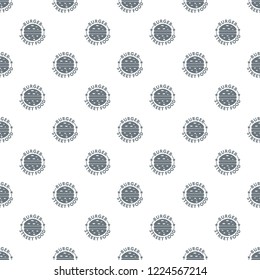 Burger street food pattern vector seamless repeat for any web design