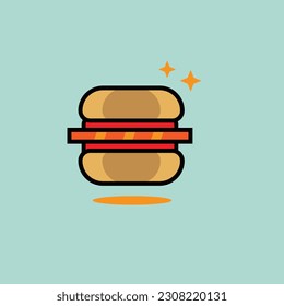 Burger Sunshine Design, this design can be applied to burger business