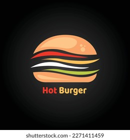 burger symbol hamburger icon design background