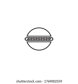 Burger template vector icon design