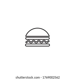 Burger template vector icon design