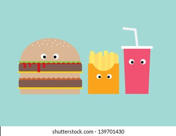 burger template vector/illustration