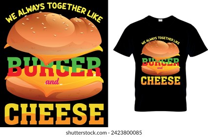 Burger T-shirt Design. Graphic and Illustration.