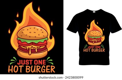 Burger T-shirt Design. Graphic and Illustration.