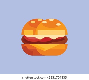 burger vector art, icon design