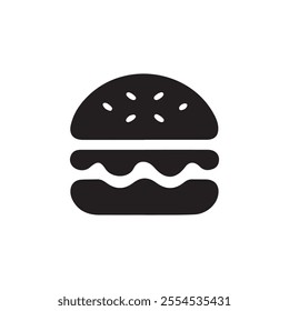 Burger vector art on white