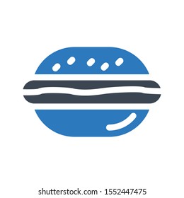 burger vector colour glyph icon