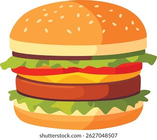 Burger vector Fast Food Icon