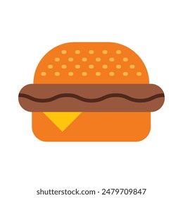 Burger Vector Flat Icon Design