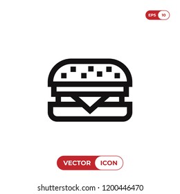 Burger vector icon