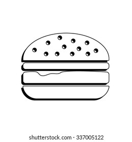 burger - vector icon