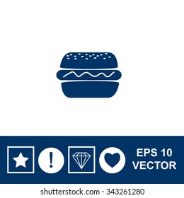 Burger vector icon. 