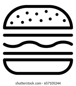 Burger Vector Icon