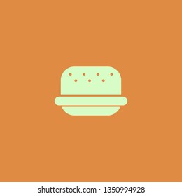 burger vector icon. flat design