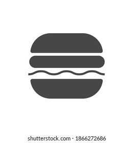 Burger vector icon. Flat design