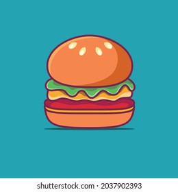 burger vector icon. burger illustration