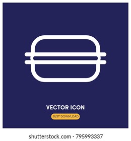 Burger Vector Icon Illustration