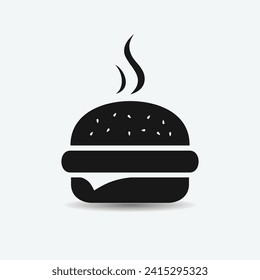 Burger vector icon illustration isolated on a white background