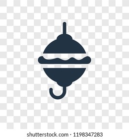 Burger vector icon isolated on transparent background, Burger transparency logo concept