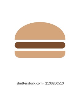 Burger vector icon on white background