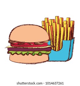 burger vector illustration