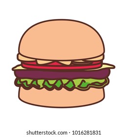 burger vector illustration