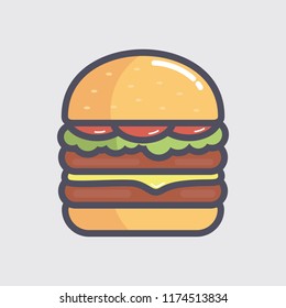 Burger vector illustration