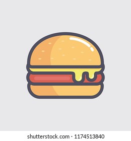 Burger vector illustration