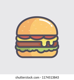 Burger vector illustration