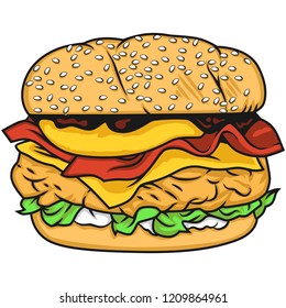 Burger Vector Illustration